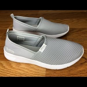 Gray cloud-foam Adidas slip on’s - Size 9